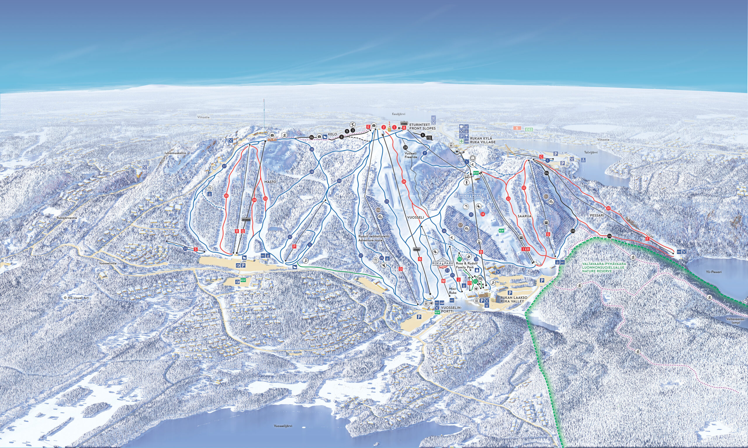 Ruka itä puolen kartta